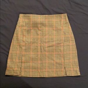 John Galt Cara Skirt - Brown/Red